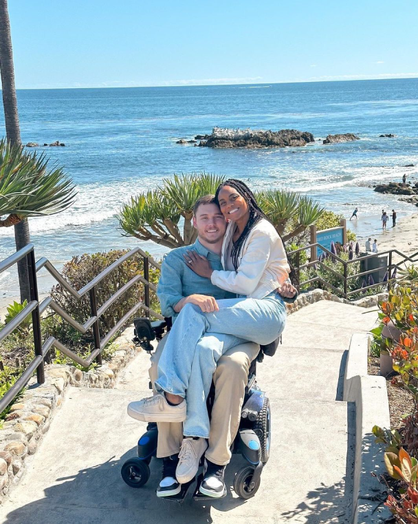 Cole and Charisma at the beach